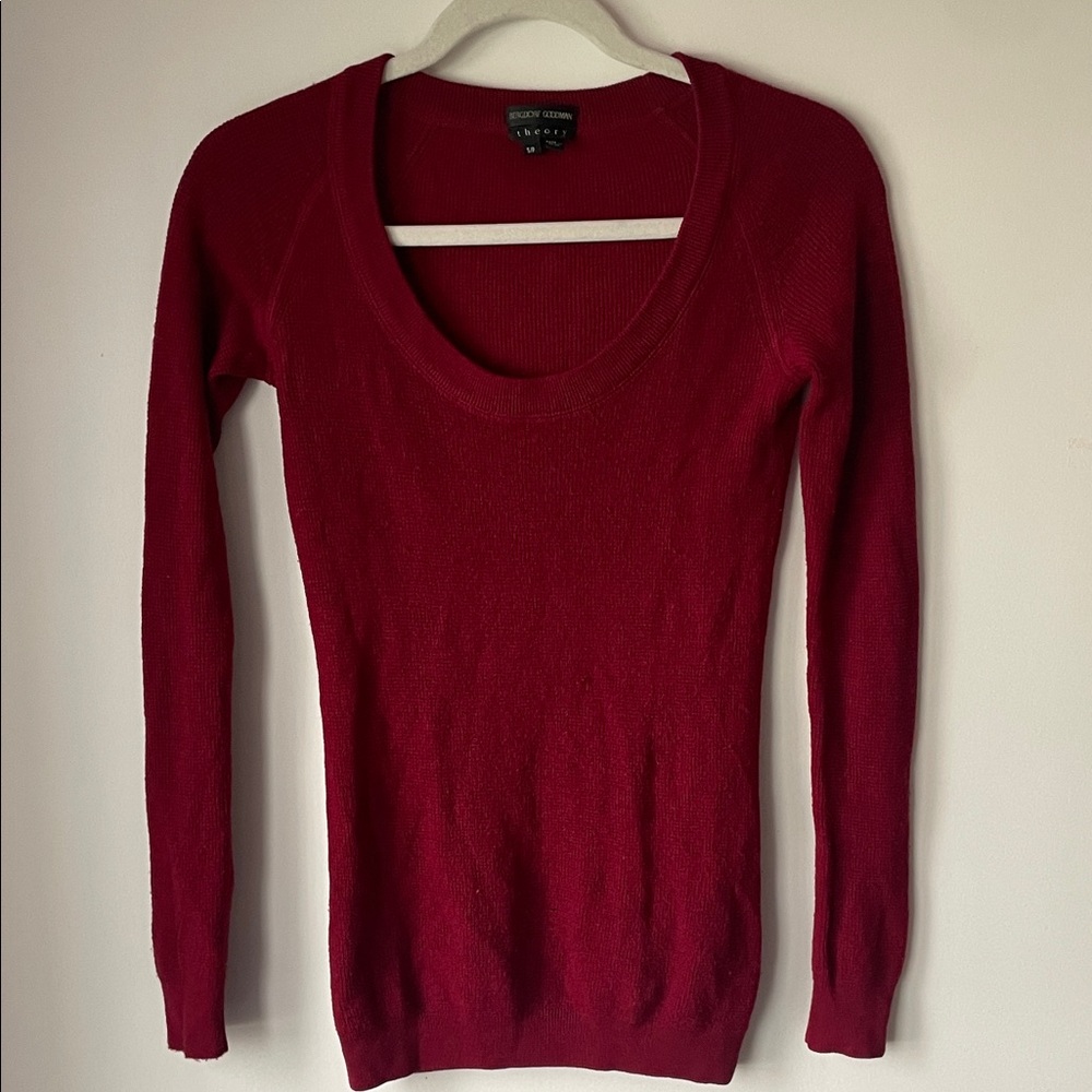 Merino Wool Red Sweater